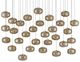 Currey & Company Pepper Painted Silver/Nickel 30-Light Multi-Drop Pendant-0