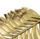 A & B Home Gold Decorative Leaf Plate-3