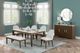 New Classic® Home Furnishings Essence 2-Piece Brown/White Upholstered Dining Chair Set-2