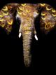 Classy Living Gold Tribal Elephant Wall Art-0