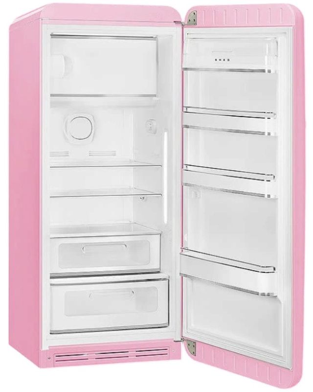 Smeg 50's Retro Style 9.9 Cu. Ft. Pink Compact Refrigerator-1