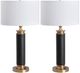 Crestview Collection Odessa 2-Piece Black Table Lamp Set-0