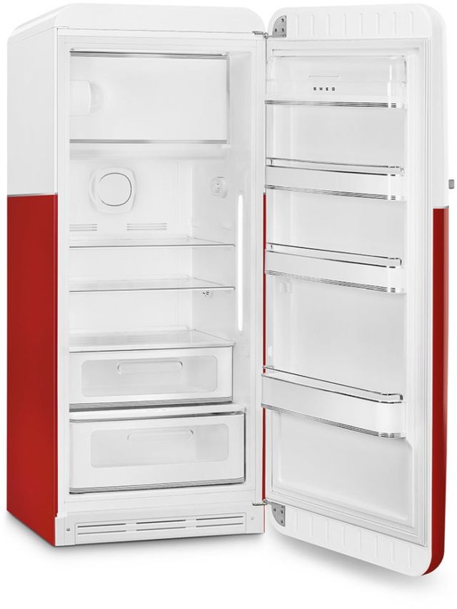 Smeg Retro Style 9.9 Cu. Ft. Coca Cola Iconic Compact Refrigerator-2
