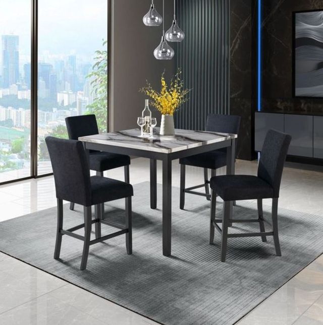 Global Furniture USA D4054 5-Piece Black Dining Table Set-1