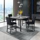 Global Furniture USA D4054 5-Piece Black Dining Table Set-1
