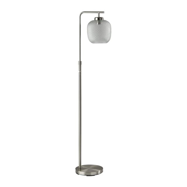 Adesso® Vivian Brushed Steel Floor Lamp-0