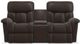 La-Z-Boy® Mateo Chocolate Leather Power Wall Reclining Loveseat with Console, Headrest, and Lumbar-1