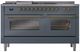 Ilve® Nostalgie II Series 60" Blue Grey Pro Style Dual Fuel Range-1