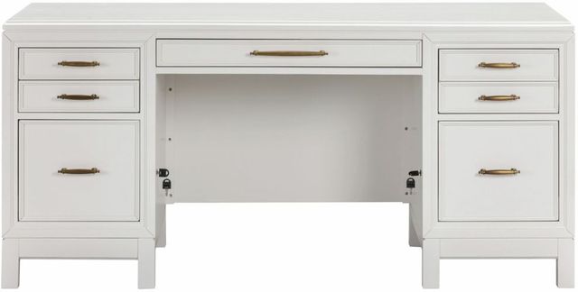 aspenhome® Alexander White 66'' Executive Desk-4