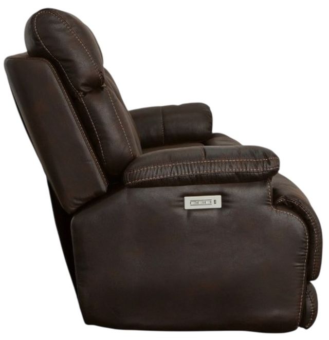 Flexsteel® Clive Brown Power Reclining Sofa with Power Headrests and Lumbar-3