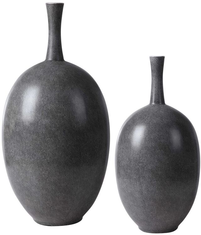 Uttermost® Riordan 2-Piece Black/White Vase Set-0