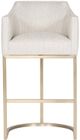 Vanguard® Furniture Vanguard Index Porcelain/Satin Brass Bar Stool-1