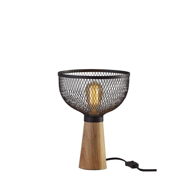 Adesso® Dale Matte Black Table Lamp-0