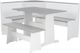 Linon Ardmore 5-Piece Gray/White Nook Set-0