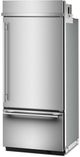 KitchenAid® 36” 20.9 Cu. Ft. PrintShield™ Stainless Steel Right Hinge Built In Bottom Freezer Refrigerator-3