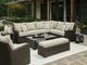 Signature Design by Ashley® Brook Ranch Brown Aluminum Outdoor Lounge Chair-4