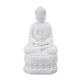 A & B Home White Sitting Buddha-0