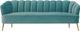 TOV Furniture Daisy Petite Sea Blue Velvet Sofa-1
