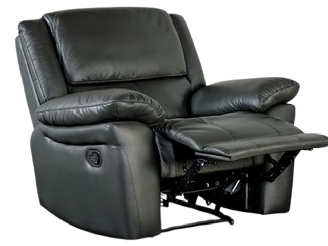 Furniture of America® Glarus Black Recliner Chair-0
