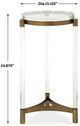 Uttermost® Pereira Bronze/Clear Accent Table-2