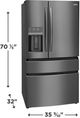 Frigidaire Gallery® 36" 21.5 Cu. Ft. Smudge-Proof® Black Stainless Steel 36" Counter Depth French Door Refrigerator-2