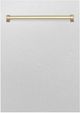 ZLINE Autograph Edition Tallac 18" Fingerprint Resistant Satin Stainless Steel Dishwasher Panel-0