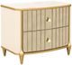 Michael Amini® Scotts Square Light Champagne Nightstand-0