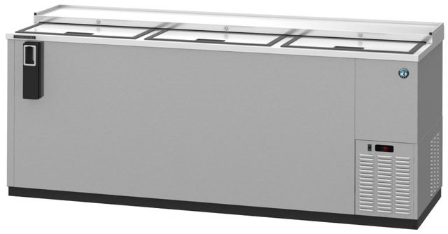Hoshizaki Back Bar 80" 24.7 Cu. Ft. Stainless Steel Three Section Bottle Cooler with Slide Top Doors-0