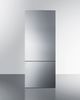 Summit® 14.8 Cu. Ft. Stainless Steel Wide Built In Bottom Freezer Refrigerator-0
