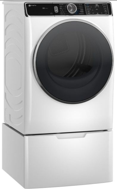GE Profile™ 7.8 Cu. Ft White Gas Dryer-4