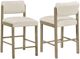 Coaster® Kehoe 2-Piece Cream/Natural Oak Counter Stool Set-0