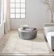 Nourison Home™CK044 Wander Ivory Gray 5'x7' Area Rug-1