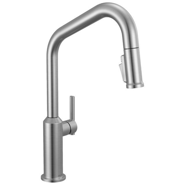 Delta Cordova™ Lumicoat® Arctic Stainless Single Handle Kitchen Faucet-0