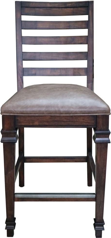 Coaster® Delphine 5-Piece Vintage Dark Pine Counter Height Dining Set-2