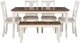 Powell® Willow 6-Piece Honey Brown/Vanilla White Dining Set-1
