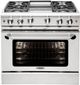 Capital Precision™ 36" Stainless Steel Pro Style Gas Range-0