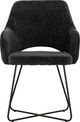 Primo™ International 3398 2-Piece Black Upholstered Armless Accent Dining Chair Set-1