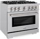 ZLINE Select 36" Stainless Steel Pro Style Gas Range-2
