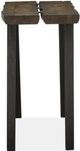 Magnussen Home® Dartmouth Sawmill Rectangular Sofa Table with Galvanized Steel Legs-2