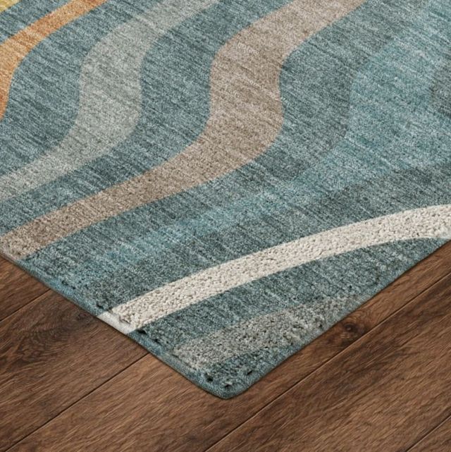 Dalyn™ Rug Company Kenner KN4 Teal 5'x8' Area Rug-4