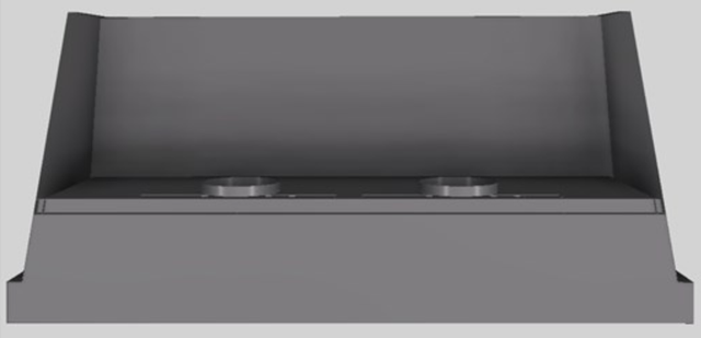 Vent-A-Hood® Designer Series 66" Gunsmoke Wall Mounted Range Hood-3