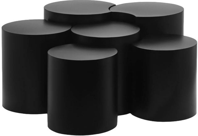 Meridian Furniture Dimple 6-Piece Matte Black Modular Nesting Coffee Table Set-0