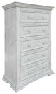 International Furniture Direct Terra Distressed Vintage White Chest-0
