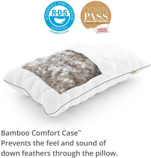 Cariloha White Down Feather King Bed Pillow-3