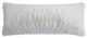 HiEnd Accents Ruched Rabbit White Lumbar Pillow-0