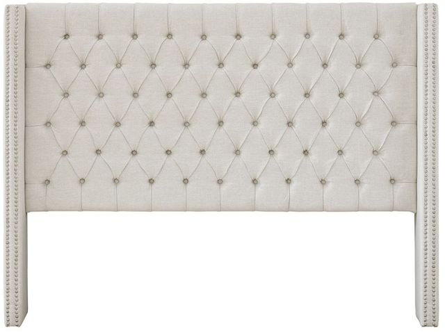 Olliix by Madison Park Amelia Cream King Upholstery Headboard-0