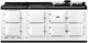 AGA™ Classic R7 210 83" White Pro Style Dual Fuel Range-0