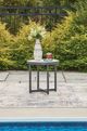 Signature Design by Ashley® Ocean Beach Gray Aluminum/Stone Outdoor End Table-1