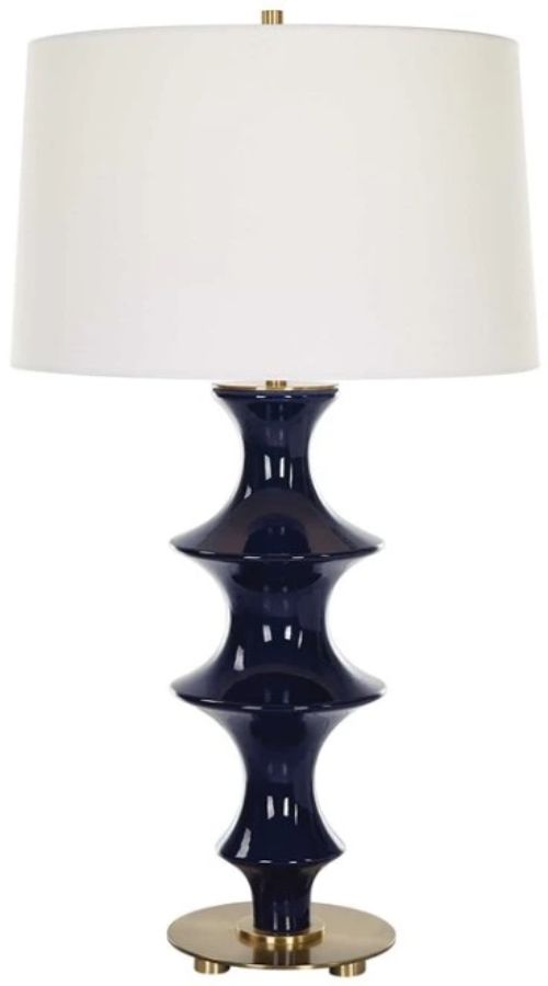 Uttermost® Coil Cobalt Sculpted Table Lamp-0