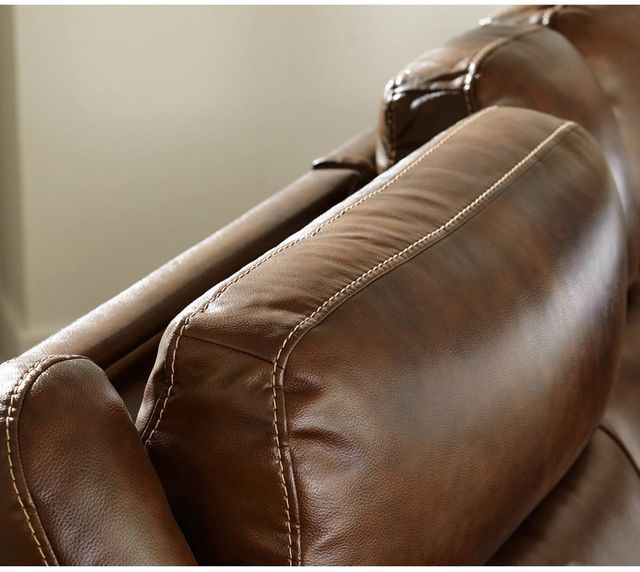 Signature Design by Ashley® Trambley 5-Piece Walnut Power Reclining Sectional-2